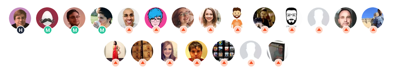 Product Hunt listing showing Hop Raider's upvote count and game of the week badge